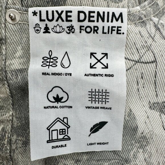 NWT Refrain Los Angeles Printed Wide Leg Jeans | Luxe Denim | Size 11/30 - Picture 10 of 10